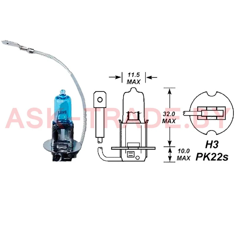 202723 12V 55W автолампа H3 BOSCH