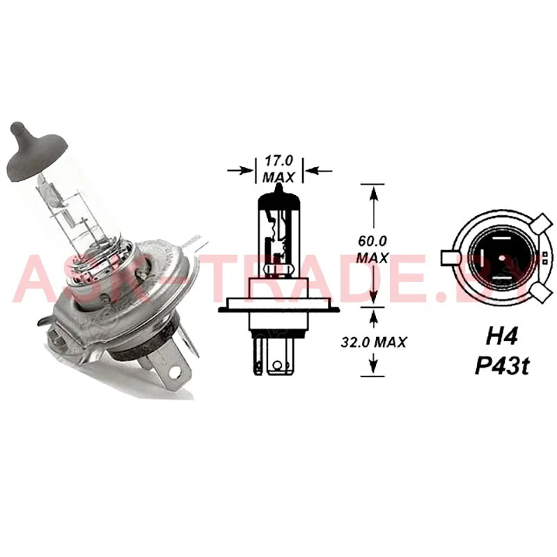202167 24V 75/70W автолампа H4