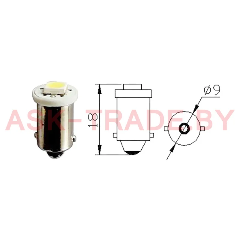 210285 24V LED автолампа Т4W