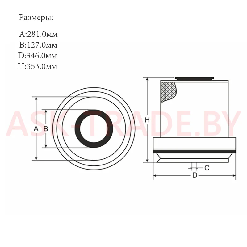 Фильтр воздушный SB 3226 "SCT" MB Atego