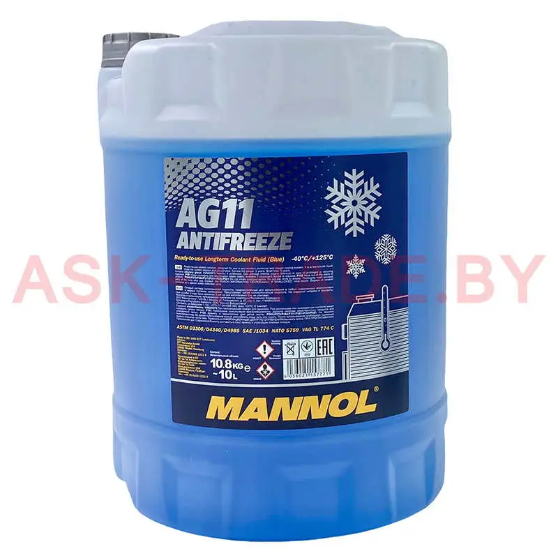 Антифриз синий   AG-11  10 кг MANNOL
