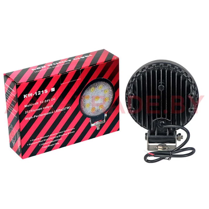 Фара рабочего света KW-121S d=110 кругл. 27W LED