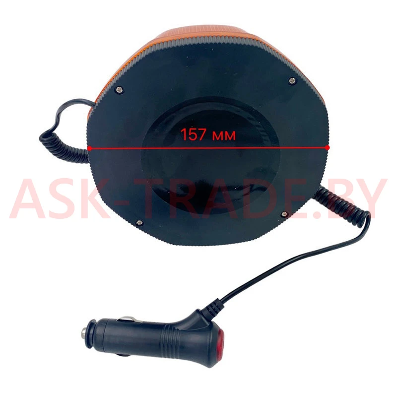 Маяк проблесковый 10-30 V Стробоскоп, h=80мм,d-165мм, на магн, в прик. LED
