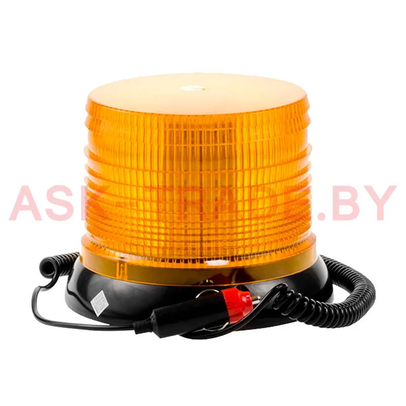 Маяк проблесковый 10-30V на магните в прикур. D147xh118mm, LED