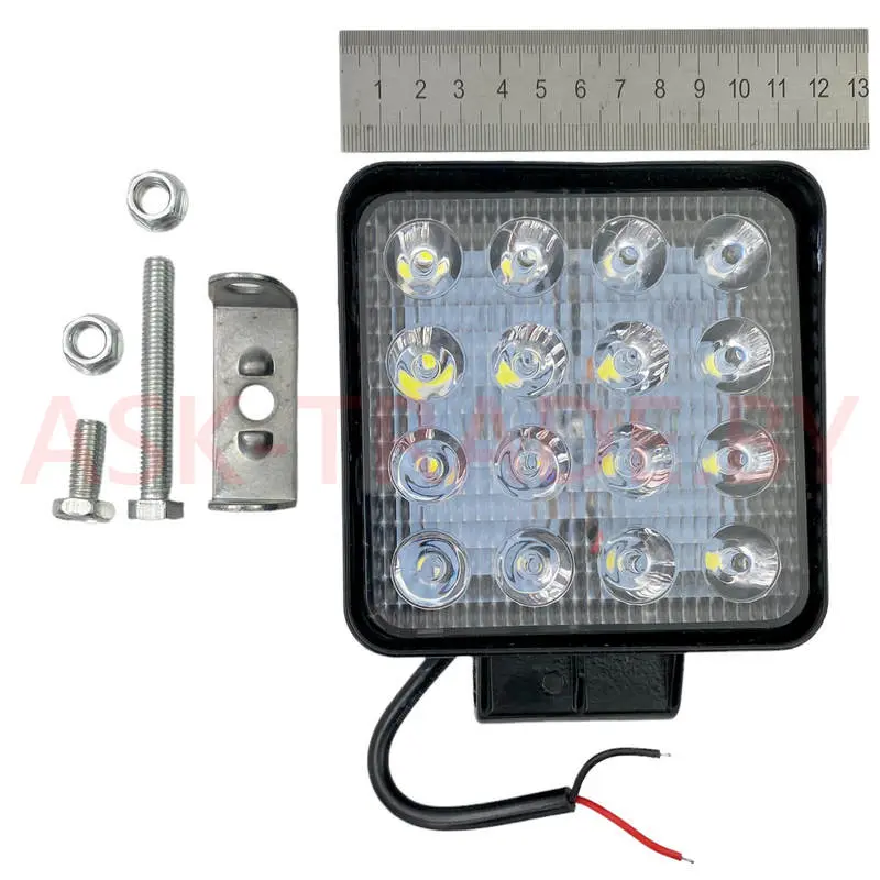 Фара рабочего света 11х11 см квадрат 48W LED