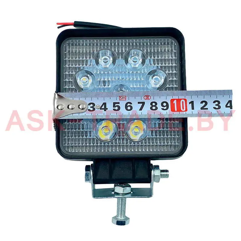 Фара рабочего света KW-220S 10х10 см квадрат 27W LED