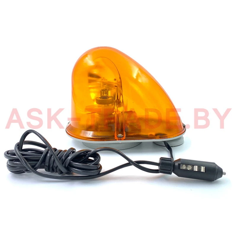 Маяк проблесковый 12V МП-2-12 на магните (капля) РБ